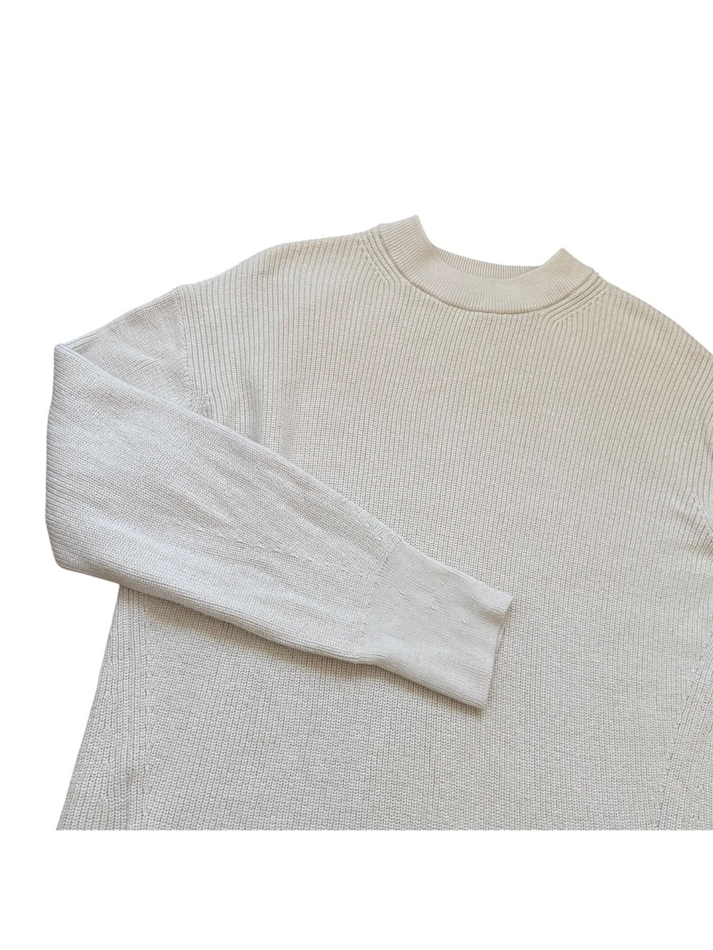 Lululemon Merino Wool Blend Ribbed Crewneck Sweater Size 4 White Opal - Picture 12 of 16